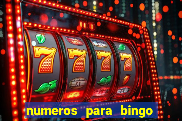 numeros para bingo de 1 a 90